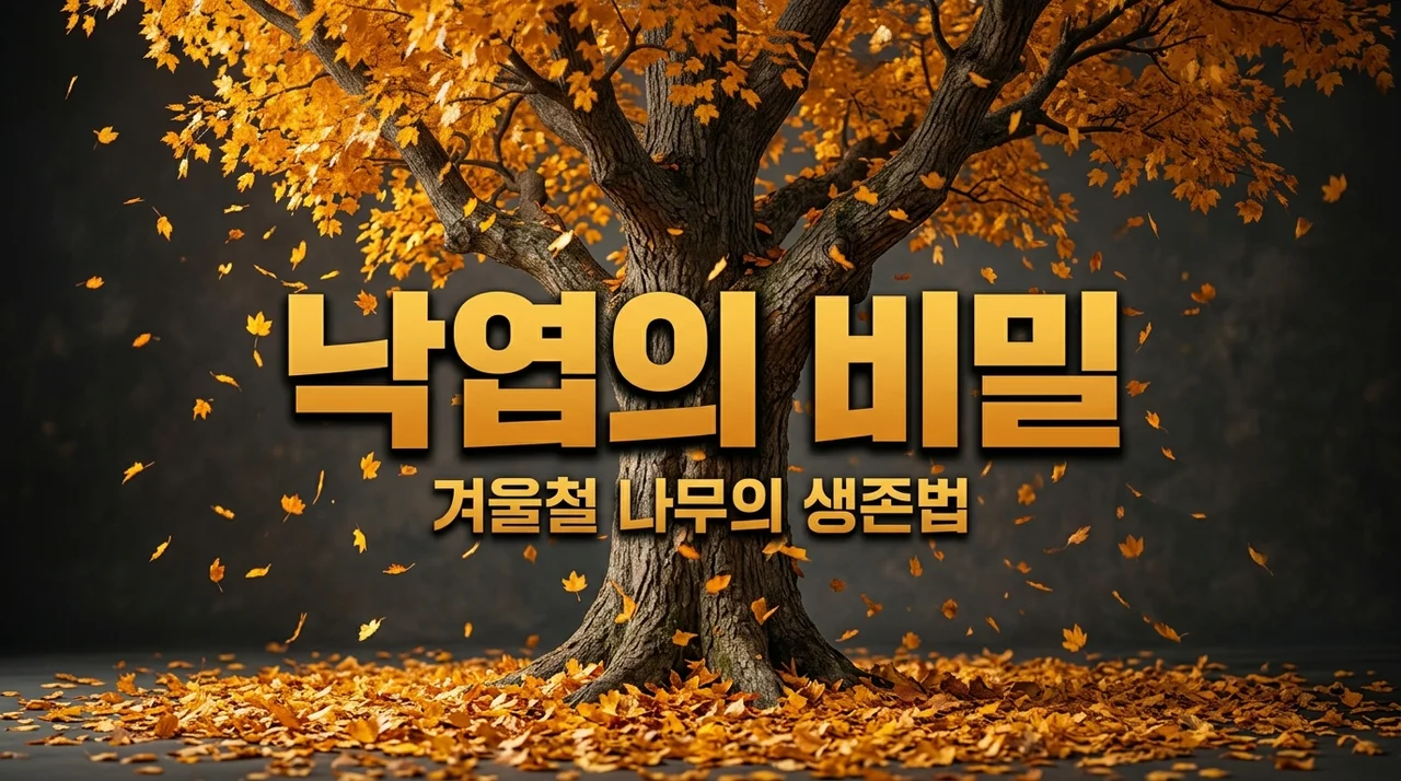 나뭇잎 떨어지는 이유, 겨울철 나무의 놀라운 생존 전략 5가지