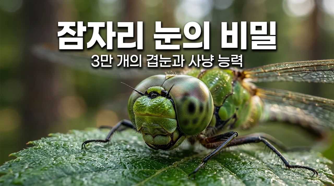 잠자리 눈이 유독 큰 이유! 3만 개 겹눈과 압도적 사냥 비밀