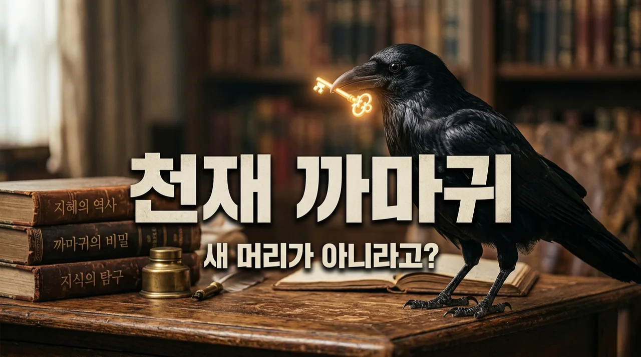 까마귀 지능이 높은 이유! 새 머리가 아닌 천재 동물인 과학적 증거