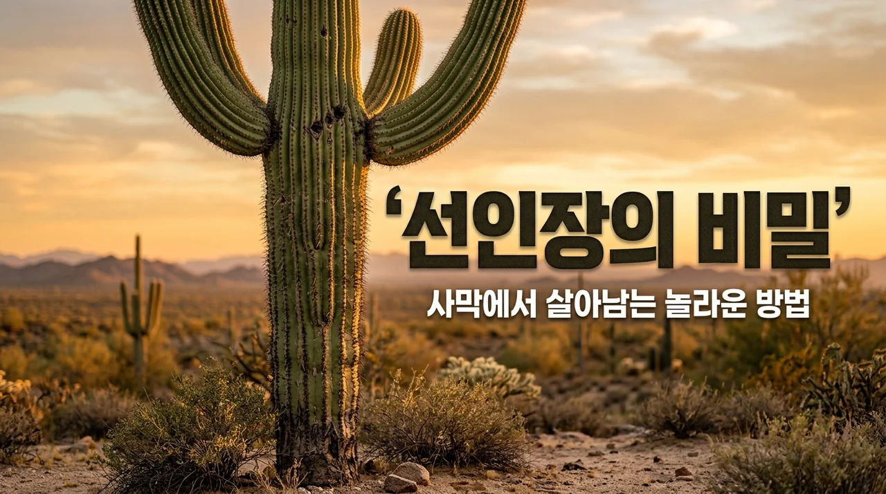 선인장은 물 없이 어떻게 살까? 사막에서 살아남는 3가지 비밀