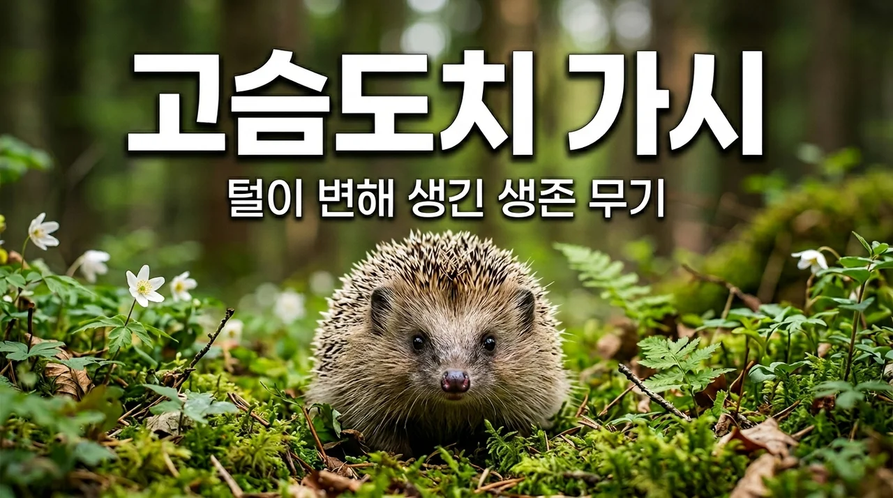 고슴도치 가시 비밀, 털이 변하게 된 숨겨진 생존 전략 3가지