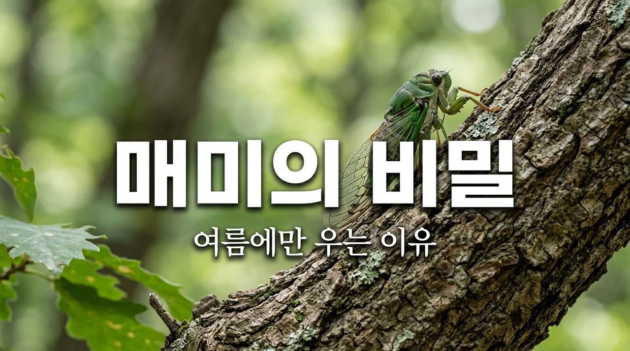 매미 소리 여름에만 우는 이유와 수컷만 우는 비밀