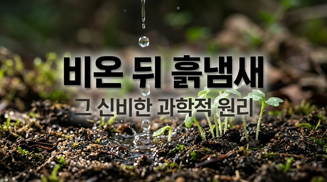 비온 뒤 흙냄새 원리! 소나기 내린 후 나는 신기한 페트리코 비밀