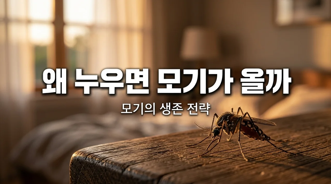 모기는 왜 꼭 자려고 누우면 윙윙거리며 나타날까