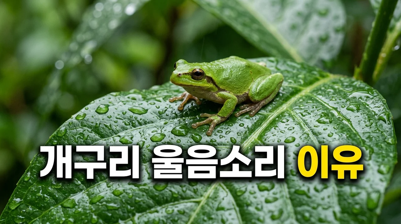 개구리 울음소리 이유는? 왜 비가 오면 더 크게 울까요